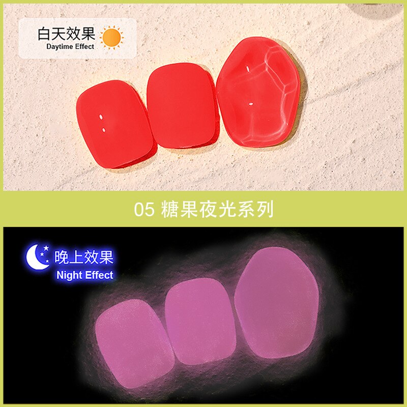 10ml nail glue luminous glue fluorescent luminous glue luminous nail polish glue crystal color changing glue glitter nailpolish