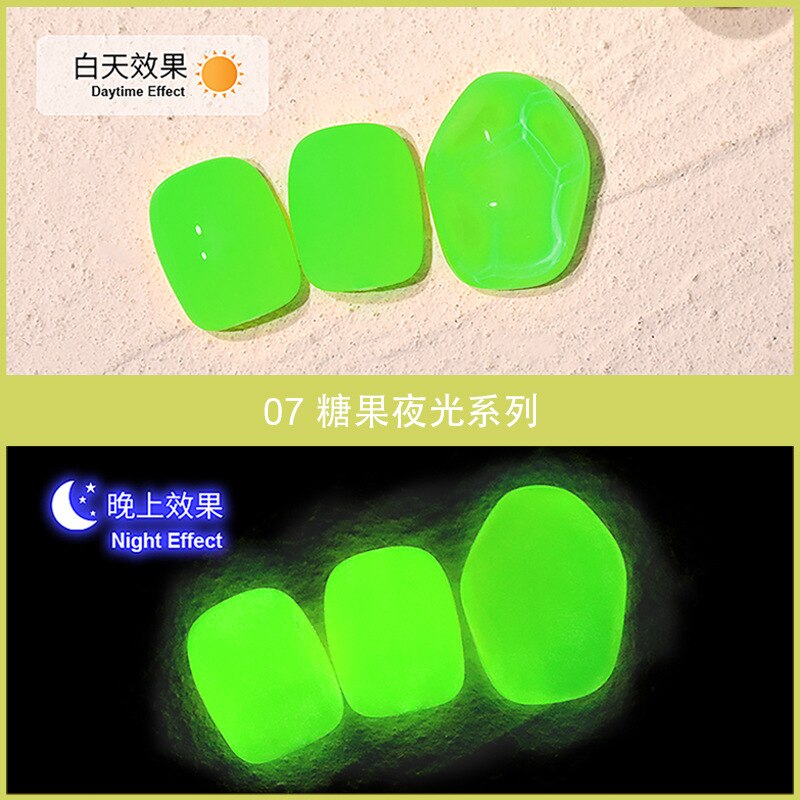 10ml nail glue luminous glue fluorescent luminous glue luminous nail polish glue crystal color changing glue glitter nailpolish