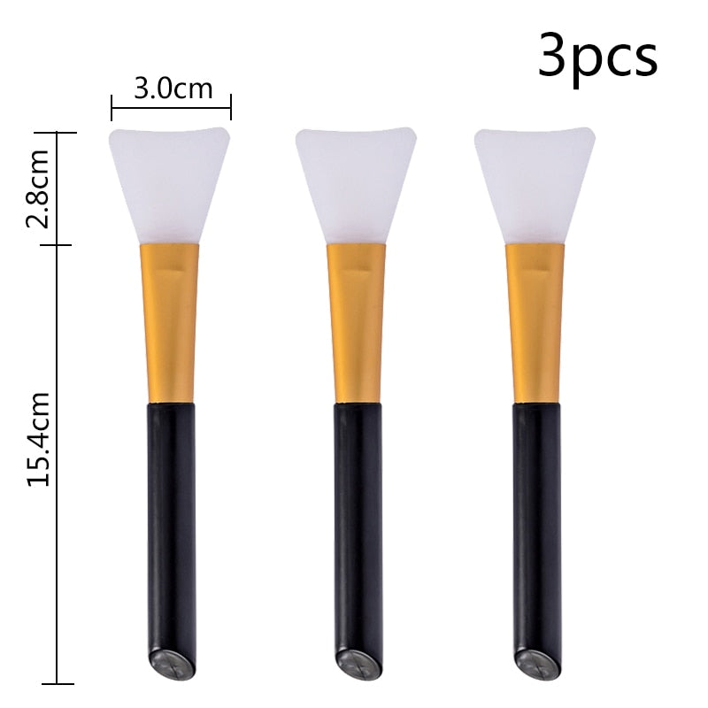 10PCS Soft Cosmetic Makeup Brush DIY Mask Brushes Foundation Skin Face Care Tool Acrylic-Handle Gel Cosmetic Beauty Tools