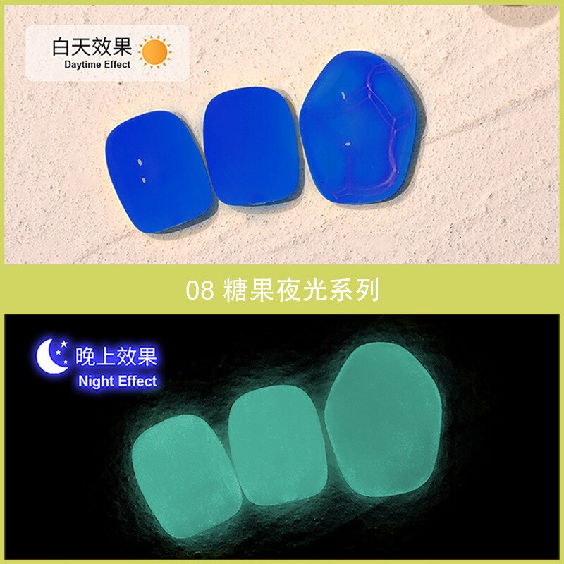 10ml nail glue luminous glue fluorescent luminous glue luminous nail polish glue crystal color changing glue glitter nailpolish