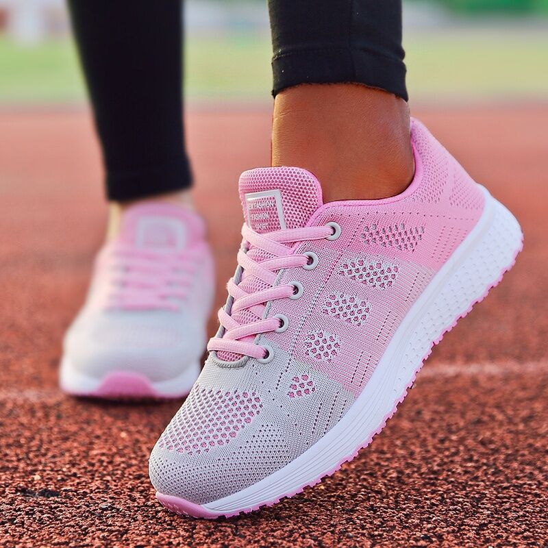 Women Casual Shoes Fashion Breathable Walking Mesh Flat Shoes Sneakers Women 2022 Gym Vulcanized Shoes White Female Footwear