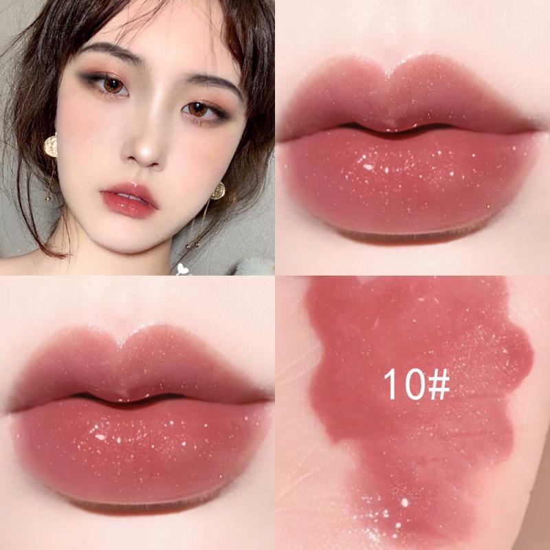 Mini 10 Colors Liquid Lip Gloss Waterproof Non-stick 24 Hours 1pc Long Lasting Velvet Matte Lipstick Lip Gloss Cosmetic Makeup