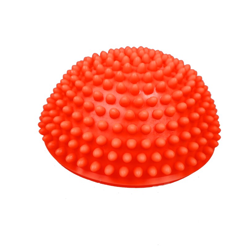 16cm Yoga Ball PVC Inflatable Massage Point Half Fit Ball Balance Trainer Stabilizer GYM Pilates Fitness Balancing Massage Ball