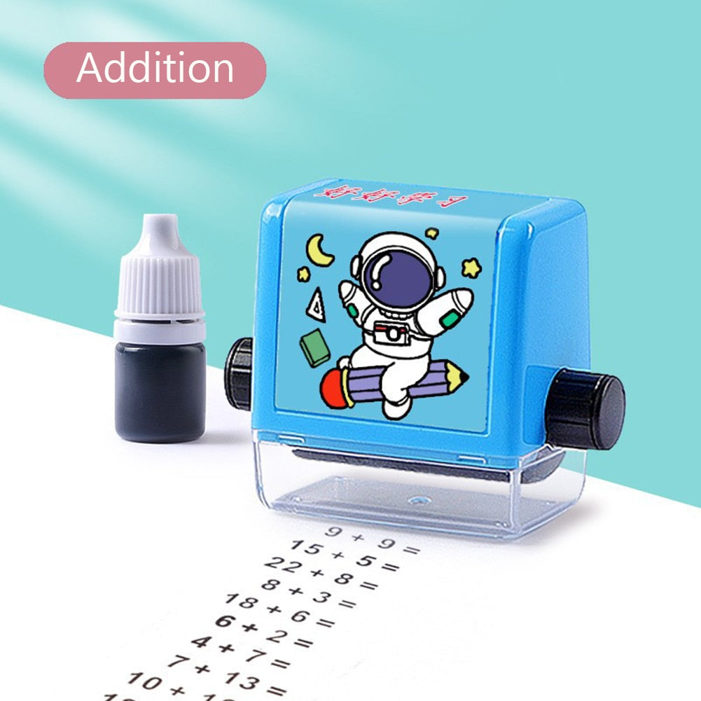 Math Practice Number Rolling Stamp Addition And Subtraction Question Stamp Within 100 Pupils Maths Questions Digital Roller Type