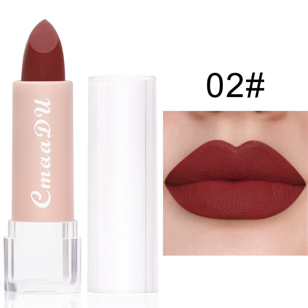 2022 New Sexy 15 Colors Lips Makeup Lipstick Lip Gloss Long Lasting Moisture Cosmetic Lipstick Red Lip Matte Lipstick Waterproof