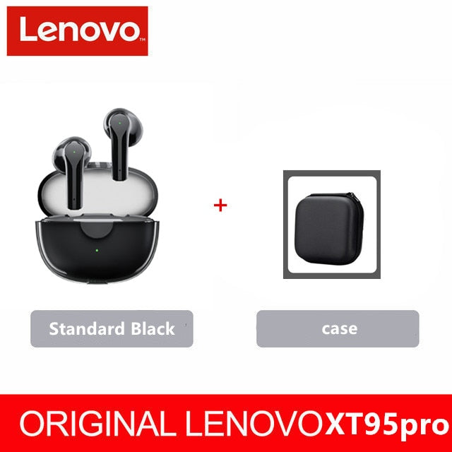 Lenovo XT95 Pro Bluetooth Earphone 9D HIFI Sound Sport Waterproof TWS Wireless Earbuds with Mic for iPhone Xiaomi Headphone