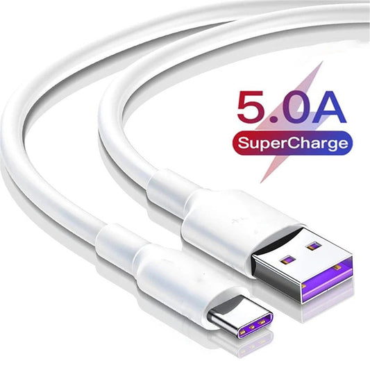 USB Type C Cable 5A Fast Charging Wire Mobile Phone Micro USB Wires Cable For Xiaomi mi 11 Samsung Type C Data Charge Cable Cord