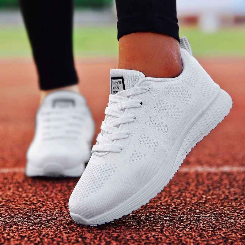 Women Casual Shoes Fashion Breathable Walking Mesh Flat Shoes Sneakers Women 2022 Gym Vulcanized Shoes White Female Footwear