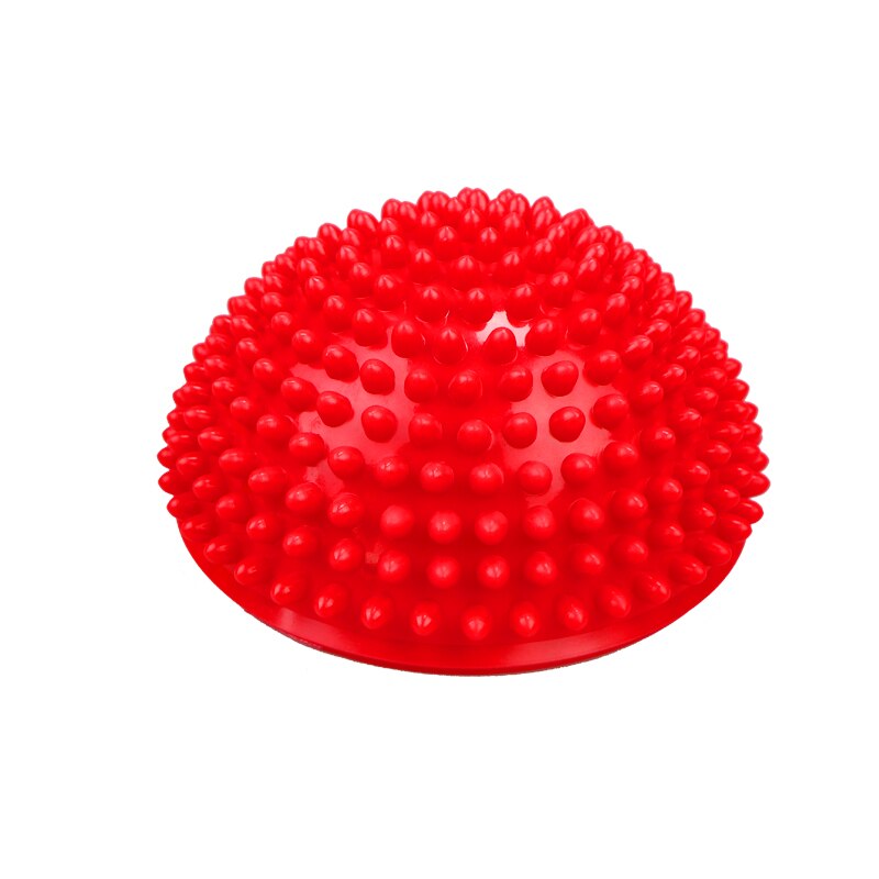 16cm Yoga Ball PVC Inflatable Massage Point Half Fit Ball Balance Trainer Stabilizer GYM Pilates Fitness Balancing Massage Ball