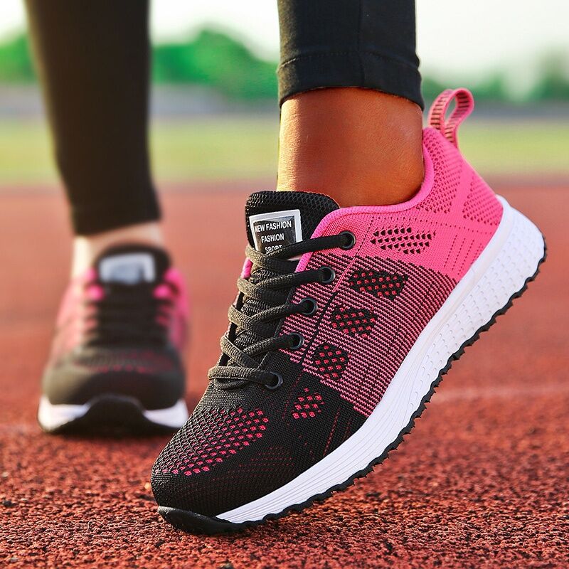 Women Casual Shoes Fashion Breathable Walking Mesh Flat Shoes Sneakers Women 2022 Gym Vulcanized Shoes White Female Footwear