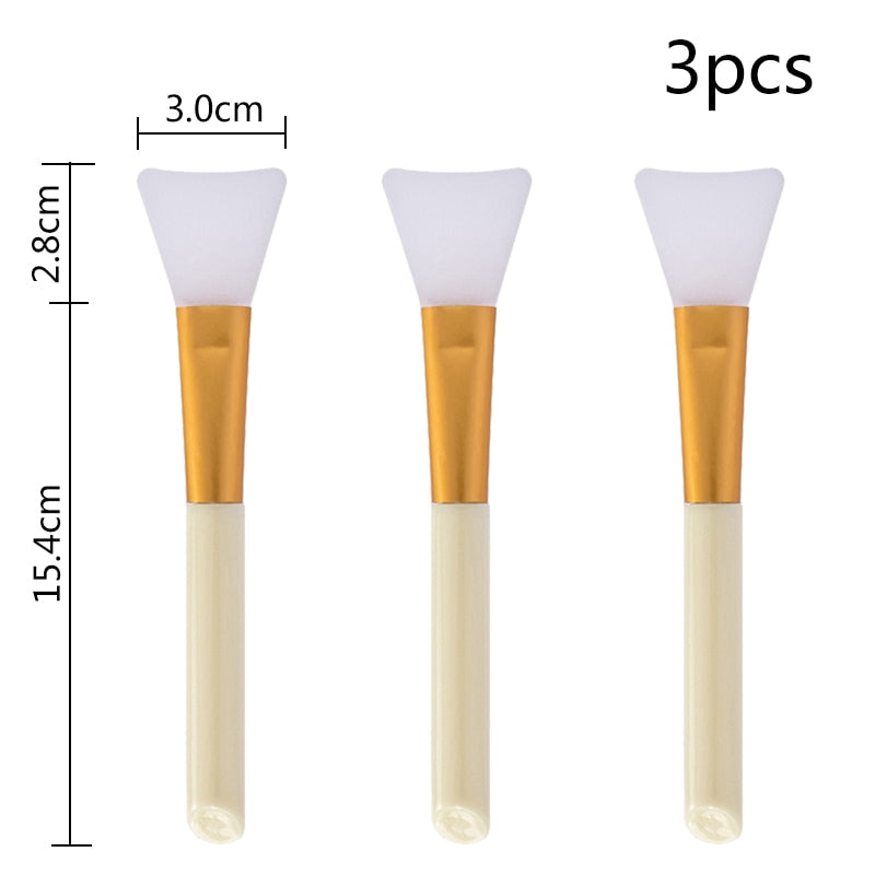 10PCS Soft Cosmetic Makeup Brush DIY Mask Brushes Foundation Skin Face Care Tool Acrylic-Handle Gel Cosmetic Beauty Tools