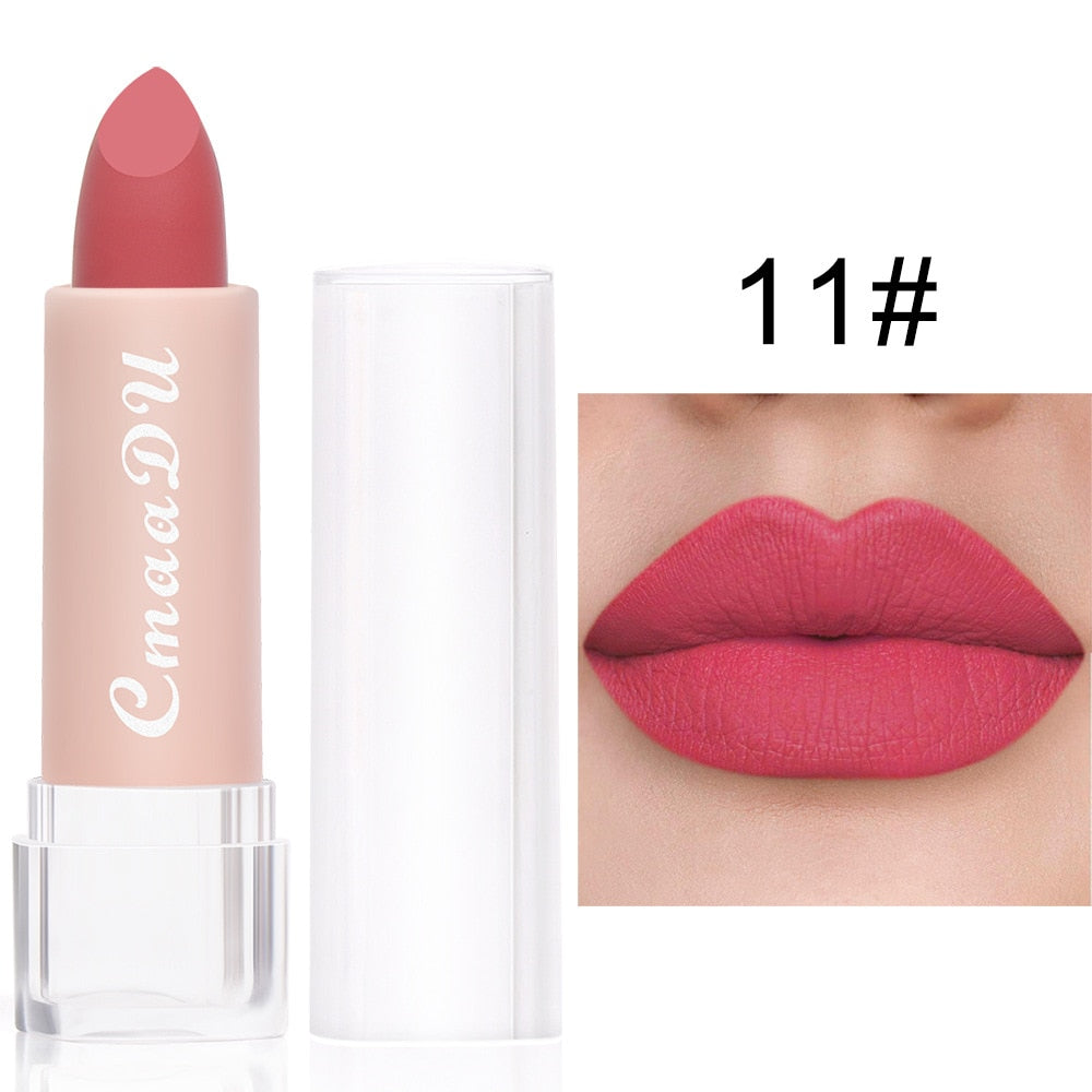 2022 New Sexy 15 Colors Lips Makeup Lipstick Lip Gloss Long Lasting Moisture Cosmetic Lipstick Red Lip Matte Lipstick Waterproof