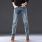 2022 SULEE Brand Autumn Winter Slim Fit  Men's Jeans Business Casual Elastic Straight Denim Pants Male High Quality Trousers