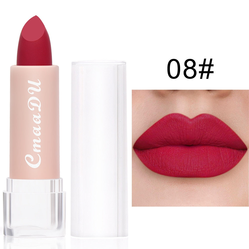 2022 New Sexy 15 Colors Lips Makeup Lipstick Lip Gloss Long Lasting Moisture Cosmetic Lipstick Red Lip Matte Lipstick Waterproof