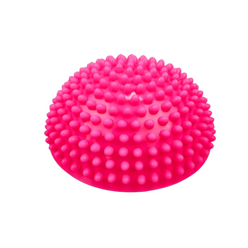 16cm Yoga Ball PVC Inflatable Massage Point Half Fit Ball Balance Trainer Stabilizer GYM Pilates Fitness Balancing Massage Ball