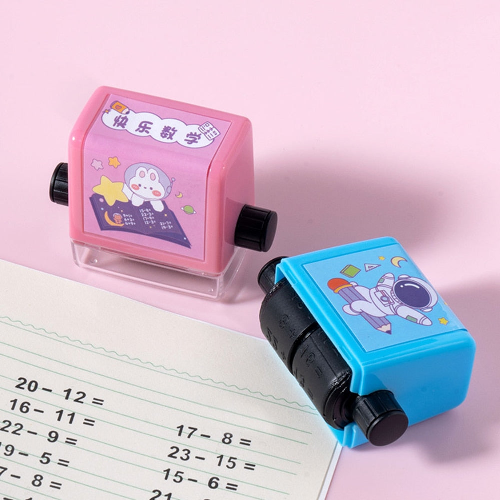 Math Practice Number Rolling Stamp Addition And Subtraction Question Stamp Within 100 Pupils Maths Questions Digital Roller Type