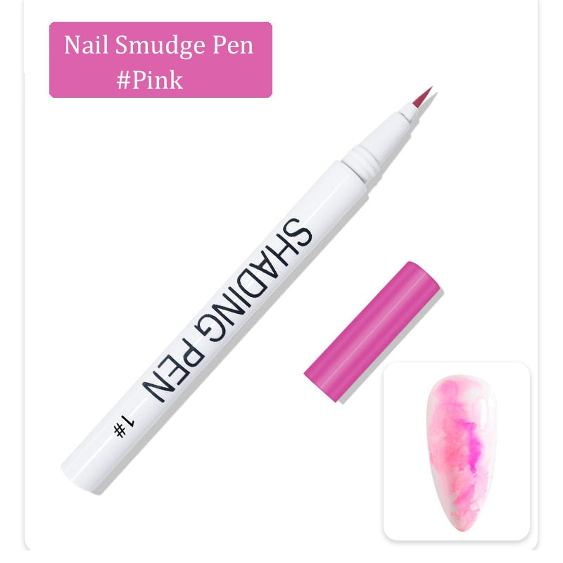 1 Pc Nail Art Graffiti Pen Black Color UV Gel Polish Design Dot Painting Detailing Pen Brushes DIY Nail Art Adorn Tools