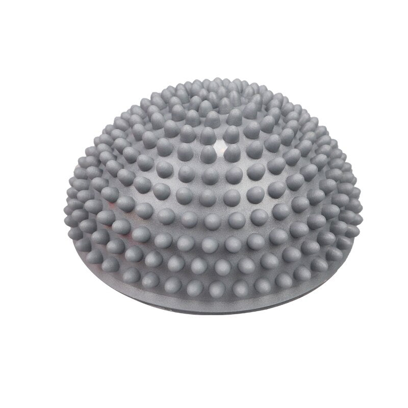 16cm Yoga Ball PVC Inflatable Massage Point Half Fit Ball Balance Trainer Stabilizer GYM Pilates Fitness Balancing Massage Ball