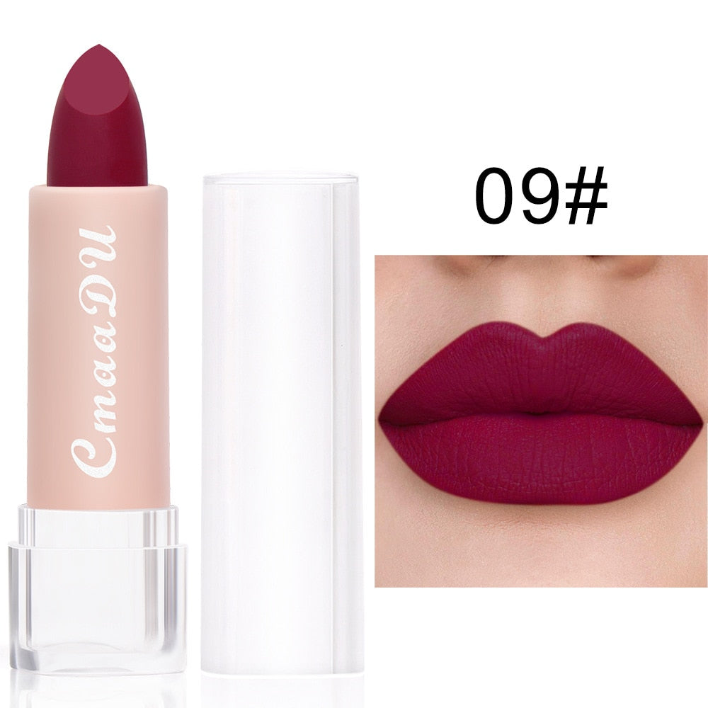 2022 New Sexy 15 Colors Lips Makeup Lipstick Lip Gloss Long Lasting Moisture Cosmetic Lipstick Red Lip Matte Lipstick Waterproof