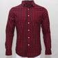 Man fashion cro codile plaid striped shirt male long sleeve dress shirts 100% cotton hombre chemises homme