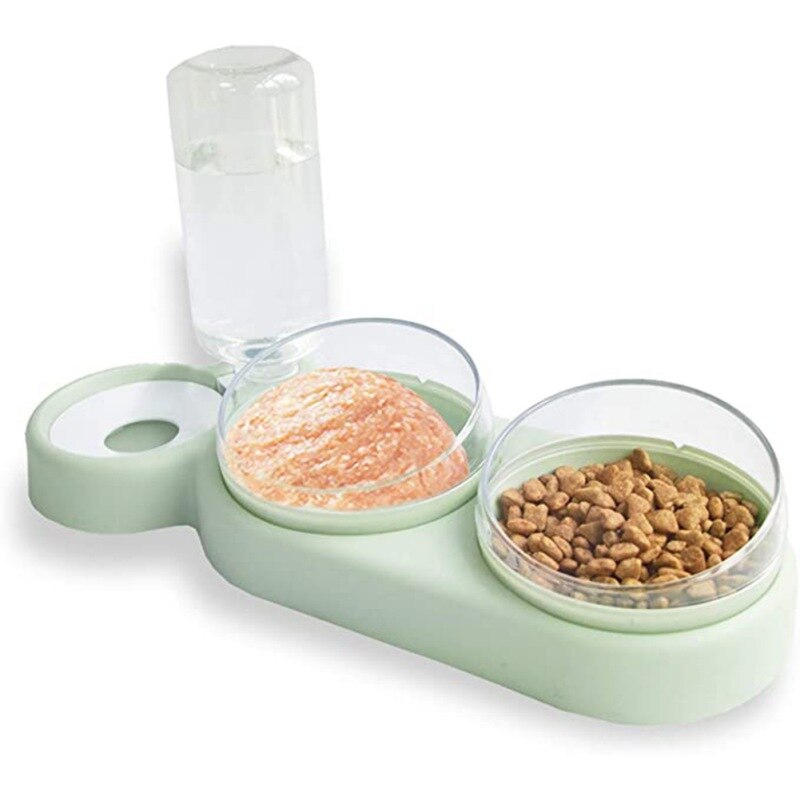 Pet Dog Cat Automatic Feeder Bowl for Dogs Drinking Water Bottle Kitten Bowls Slow Food Feeding Container Supplies