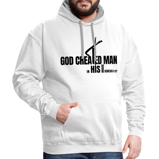 Uniquely You Mens Hoodie - Pullover Hooded Sweatshirt - Graphic/God Created Man